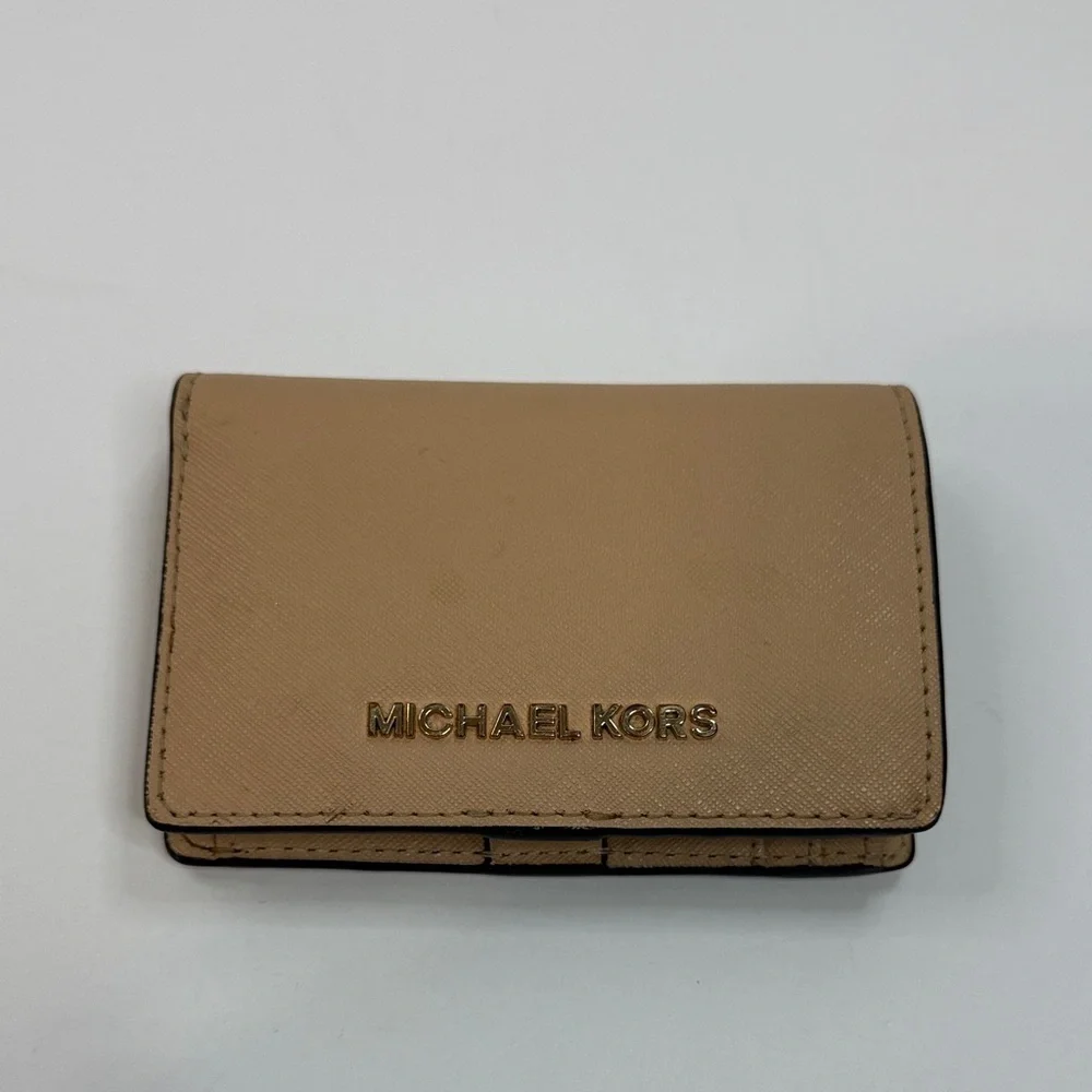 Michael Kors Beige Card Holder